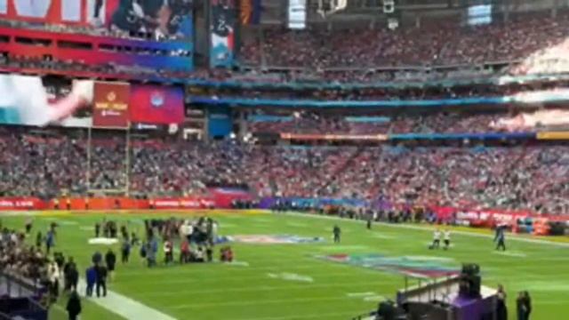 Live at NFL Super Bowl 57! From my seat! I won this vip trip! смотреть онлайн
