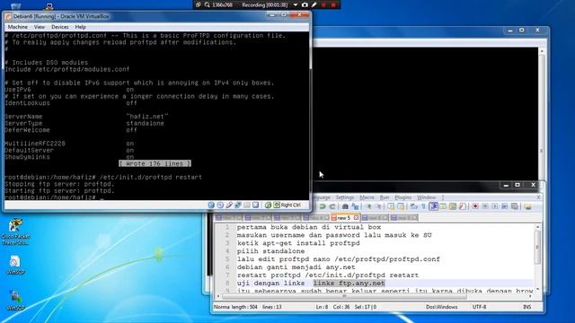 Cara Install Dan Konfigurasi FTP di Debian 6 menggunakan VirtualBox смотреть онлайн