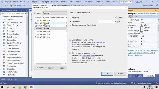 Formulário fluido usandoTableLayoutPanel com VB.Net. Visual Studio 2022 / 2019 смотреть онлайн