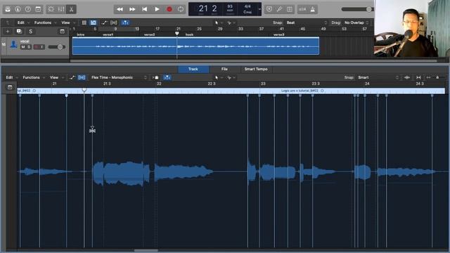 วิธีใช้ logic pro x EP.24: มือใหม่หัดเป็น Producer (Audio Recording) Flex Time เลื่อนก้อน wave смотреть онлайн