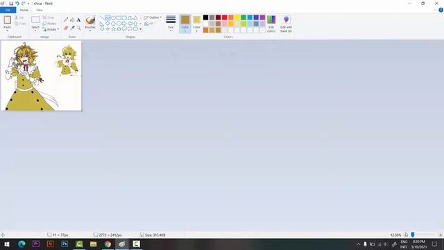 【MS Paint Speedpaint】- Chica the Chicken - FNAF смотреть онлайн