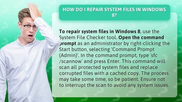 How do I repair system files in Windows 8? смотреть онлайн