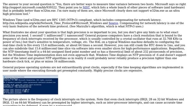 Is it viable to use w32tm /stripchart to judge time variance of two Windows hosts from each... смотреть онлайн