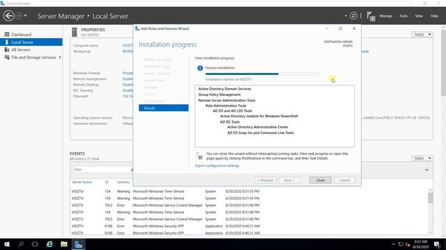 Setup Active Directory Windows Server 2016 смотреть онлайн