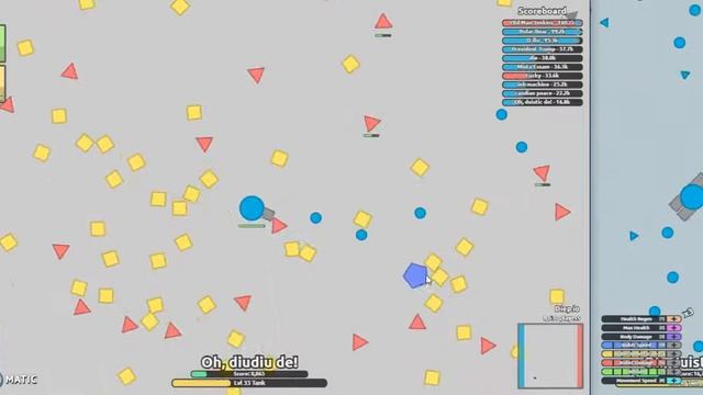 Diep.io Two Windows - The Autospin + Autofire Tank Reached Lvl 45 by starting out at lvl 30! смотреть онлайн
