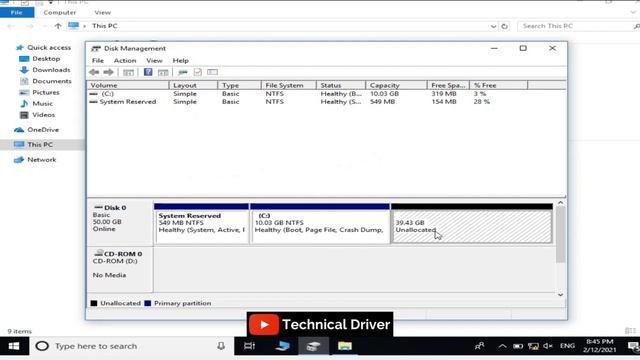 How to Extend C Drive in Windows 10 ,8,7 without any Software | How to Extend C Drive without forma смотреть онлайн