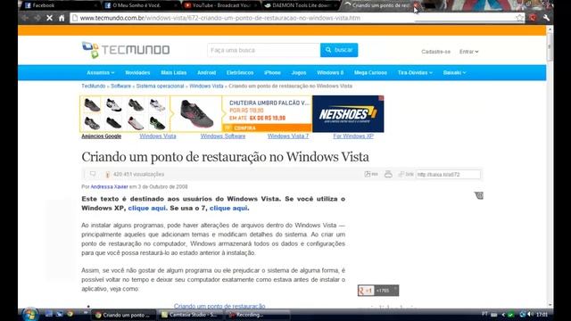 como criar um ponto de restauração no sistema смотреть онлайн