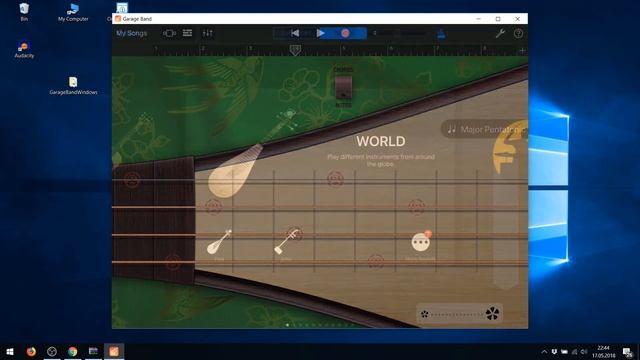 Playing GarageBand on Windows смотреть онлайн