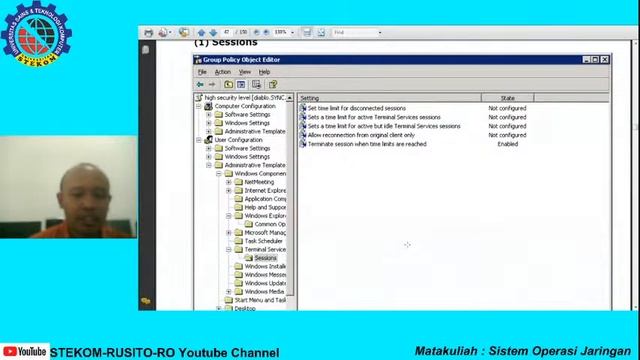 Windows Server 2003 Policy(HIGH SECURITY LEVEL) Kuliah Online Universitas Stekom Semarang Kls Pagi смотреть онлайн
