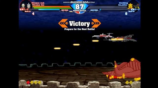 【MUGEN】 Ultraman Jack & Ultraman Ace vs Black King & Ace Killer смотреть онлайн