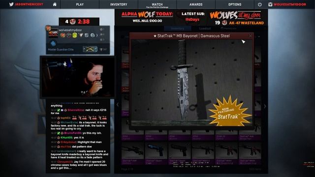 CS:GO ★ Unboxing Stat-Trak™ Damascus Steel M9 Bayonet смотреть онлайн