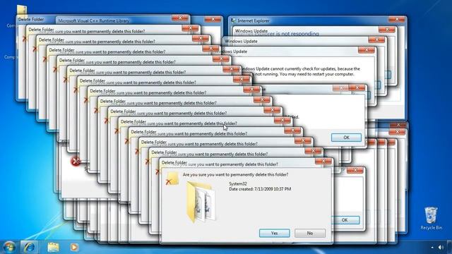 Windows 7 Crazy Error HD!! смотреть онлайн