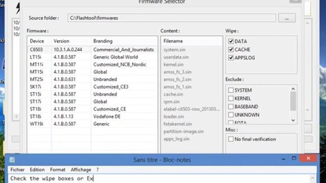 Flash A FTF With Flashtool