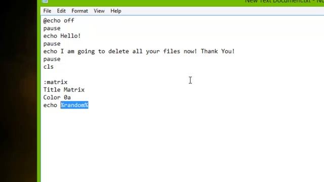 Batch File Trolling Episode 1 - Matrix смотреть онлайн