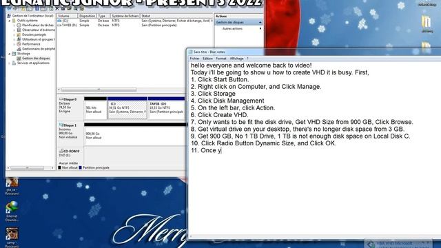 How to Create VHD Virtual Hard Drive without data loss, and without C Drive Full 100% Working! смотреть онлайн
