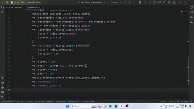 Create Table in PDF File | Android Studio | KOTLIN 2024 смотреть онлайн