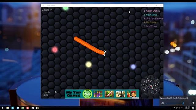 Slither Snack .io - Let's Play - Windows 10 смотреть онлайн