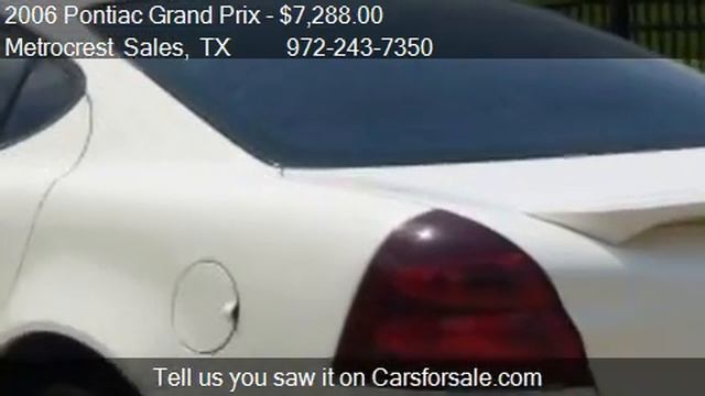 2006 Pontiac Grand Prix GT - for sale in Farmers Branch, TX смотреть онлайн