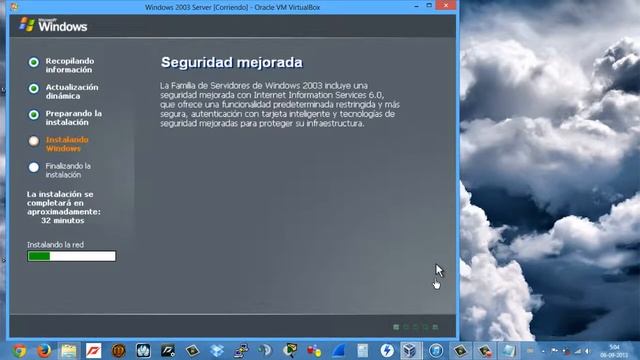 1 Instalacion Windows 2003 + dcpromo смотреть онлайн