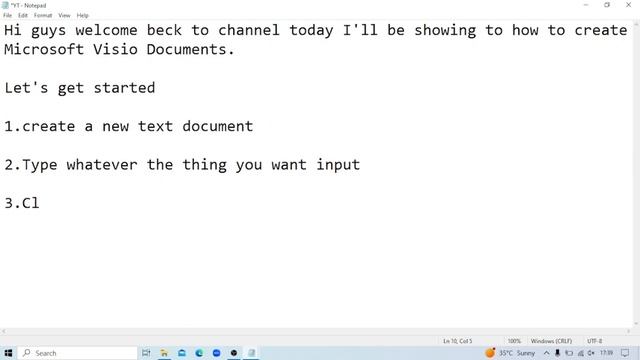 Create Microsoft Visio Documents Using Notepad смотреть онлайн