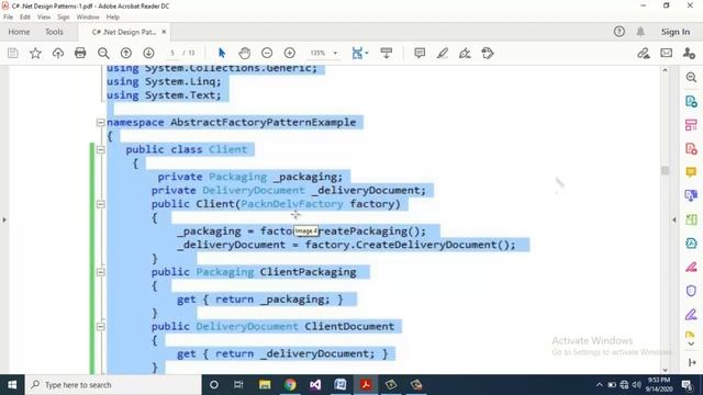 C sharp dot NET Design Patterns -1 смотреть онлайн