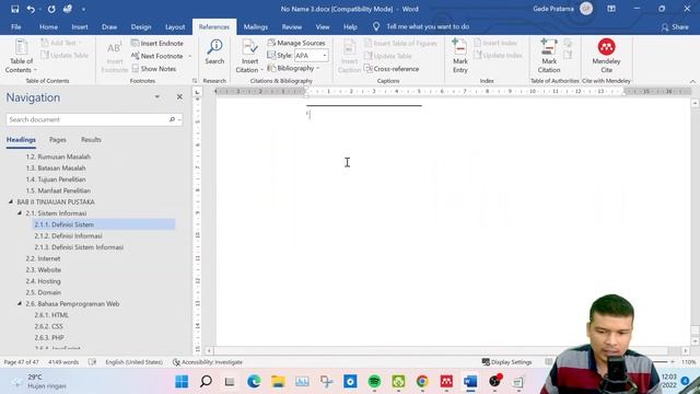 6. Menu References Microsoft Word #6 смотреть онлайн