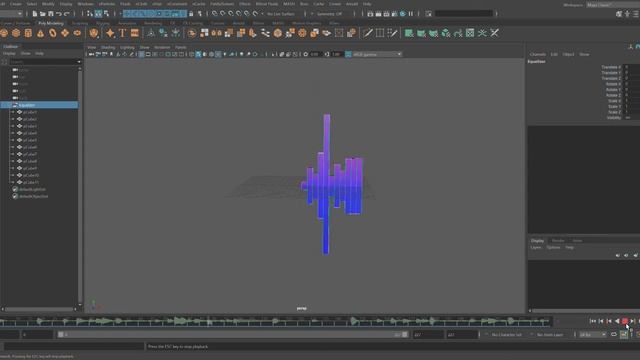 Music Equalizer in Maya with Python смотреть онлайн