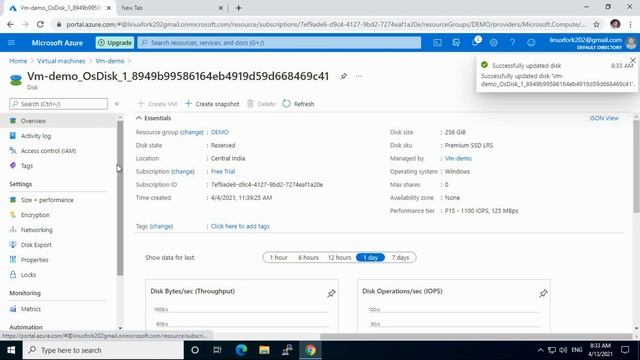 How to extend data disk of a windows VM on Azure Cloud ( In Hindi ) смотреть онлайн