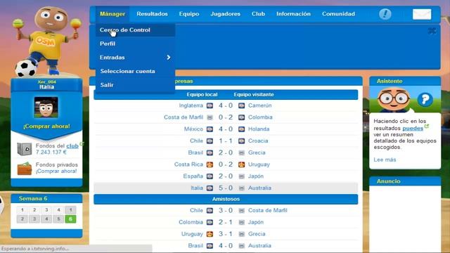 Online Soccer Manager - Japón en la Copa! смотреть онлайн