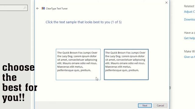 Adjust clear type text смотреть онлайн