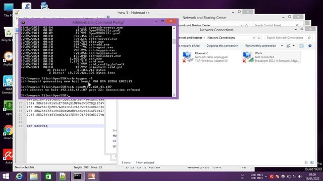 Sekedar Dokumentasi Instalasi OpenSSH Server di Windows 8.1 смотреть онлайн
