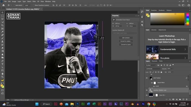 Neymar Wallpaper Edit FREE Easy Tutorial | Photoshop смотреть онлайн