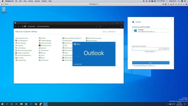 Exchange 2016 Adding an email account to Office 2019 смотреть онлайн