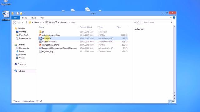 Enterprise Vault and Windows 8 RTM - FSA Recall Issue смотреть онлайн