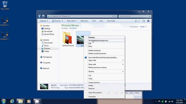 FIXIT Windows 7 tips tricks How to change desktop background picture смотреть онлайн