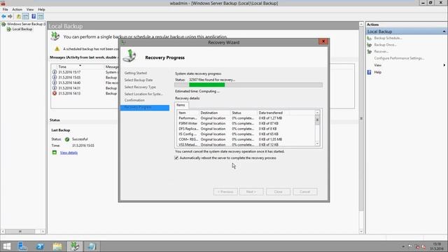 Windows Server 2012 R2 Windows Server Backup Part 2 смотреть онлайн
