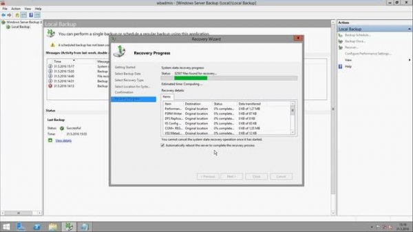 Windows Server 2012 R2 Windows Server Backup Part 2
