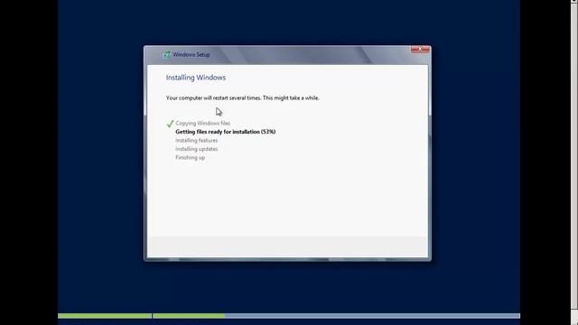Installation of Windows Server 2012 смотреть онлайн