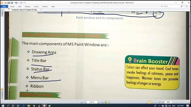 || Computer || Class 01 || Chapter 07 || Part 01[Starting with MS Paint] By Abhisar Sir смотреть онлайн