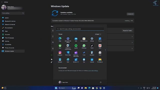 Install KB5022363 Windows 11 22H2 Insider Beta Preview Build 10.0.22623.1180 смотреть онлайн