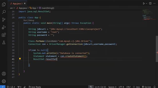 Java Database program смотреть онлайн