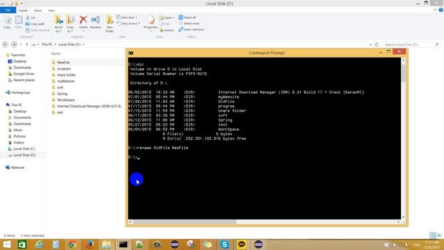 How to rename and copy folder in command promt смотреть онлайн