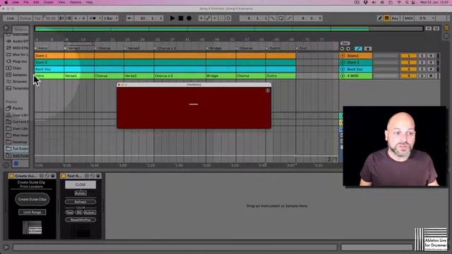 How to display locators and song names in a floating window in Ableton Live via Max for Live смотреть онлайн