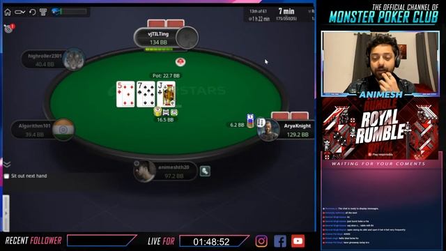 Royal Rumble with Animesh Thakur | Pokerstars India смотреть онлайн