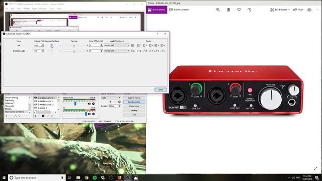 Focusrite Scarlett 2i2-2 - OBS mic only outputs in left speaker fix смотреть онлайн