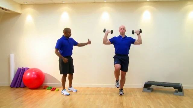 Single Leg Balance Dumbbell Shoulder Press смотреть онлайн