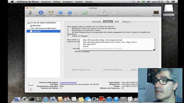 Formatando um pendrive ou HD externo no Mac OS X смотреть онлайн