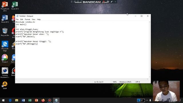 //Source Code Mencari Luas Segitiga Menggunakan Bahasa C смотреть онлайн