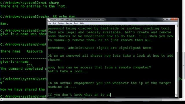 Netbios File Sharing Tutorial How to Access, Add, Remove Shares via Net.exe ! смотреть онлайн