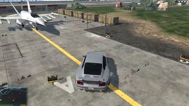 GTA V: Stealing fighter Jet From Military Base (No Guns Needed) смотреть онлайн